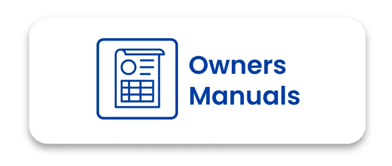 Owners Manuals icon featuring a line-art illustration of a document with a table and text charts.