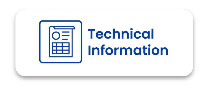 Technical Information icon featuring a line-art illustration of a detailed data document and table