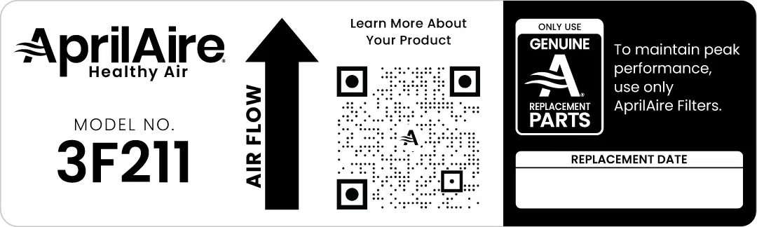 Air Filter Label